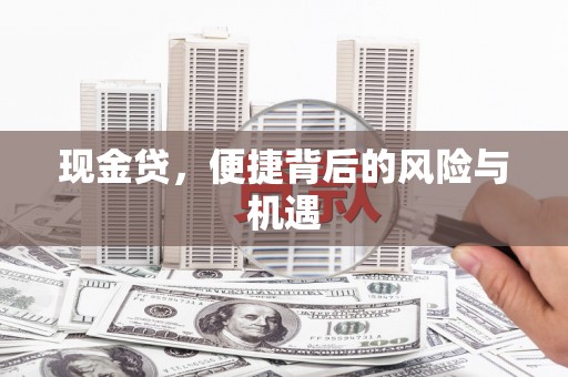 临沂现金贷，便捷背后的风险与机遇