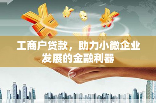 临沂工商户贷款，助力小微企业发展的金融利器