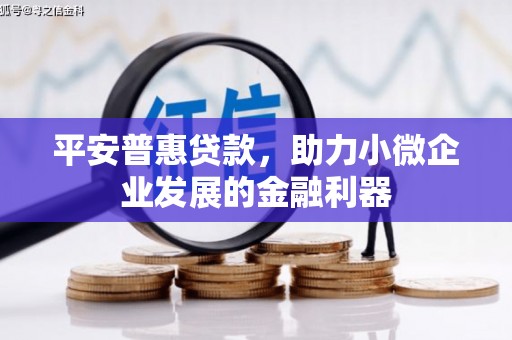 临沂平安普惠贷款，助力小微企业发展的金融利器