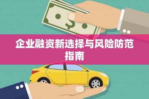 临沂企业融资新选择与风险防范指南
