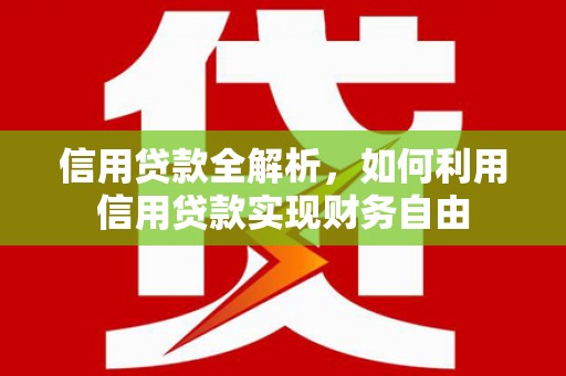 临沂信用贷款全解析，如何利用信用贷款实现财务自由